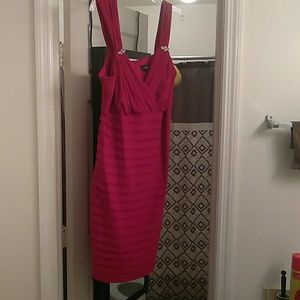 Red party dress